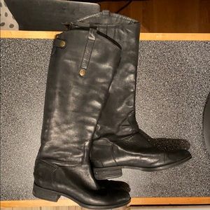 Sam Edelman penny leather riding knee-high boots
